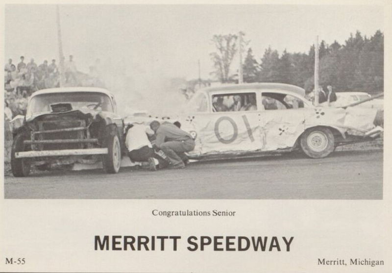 Merritt Speedway - Houghton Lake High School - Bobcat Yearbook Class Of 1970